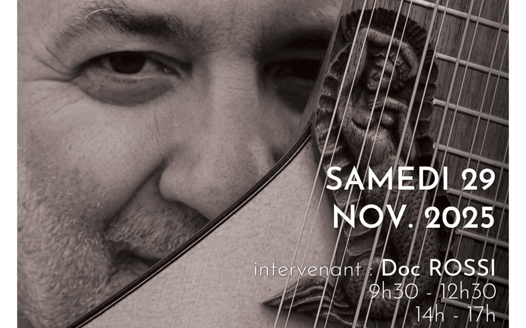 Masterclasse avec Doc ROSSI – Samedi 29 novembre 2025 – Università di Corsica Pasquale Paoli – Spaziu culturale Natale Luciani – Corti