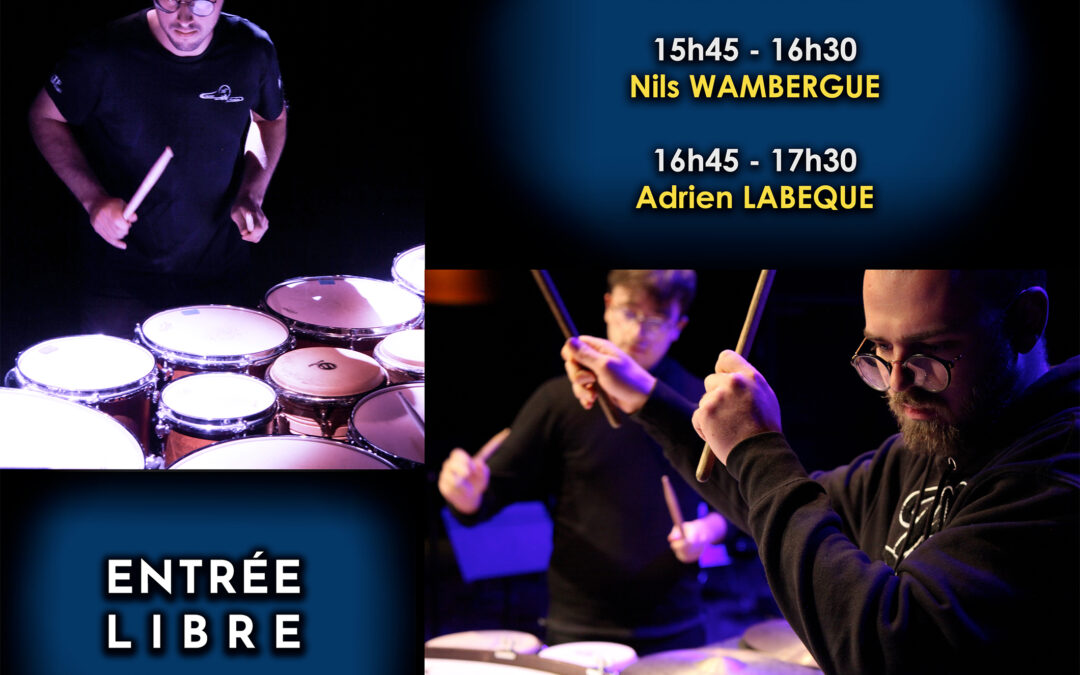 Lundi 8 juin 2026 – Percussions – épreuves publiques de 2ème et 3ème année du cursus DNSPM